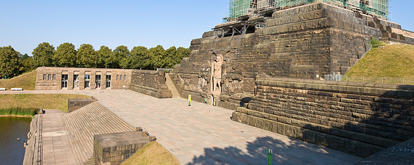 Restoration of the Monument to the Battle of the Nations, renovation of the flooring at the forecourt and the staircases, Leipzig