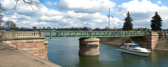 Restaurierung Drehbrücke am Winterhafen, Mainz