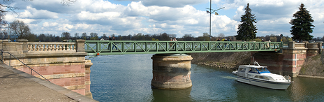 Restaurierung Drehbrücke am Winterhafen, Mainz