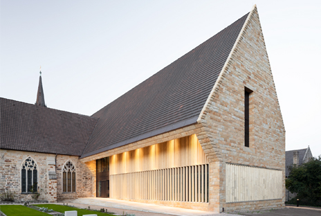 New construction of the library of the monastery Loccum