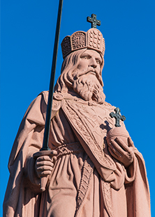 Reconstruction of the statue of Charlemagne, Frankfurt am Main